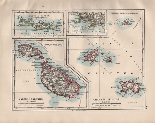 1914 map isole maltese - 1914,