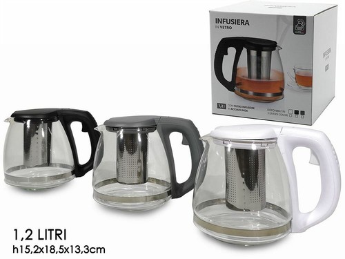 Infusiera vetro 2 3 - in, lt.1,2