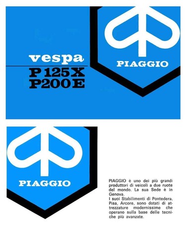 Vespa piaggio p125x p200e 2 - vespa, +