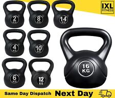 Set pesi kettlebell e manubrio in vinile campana fitness casa outdoor 2-12 kg