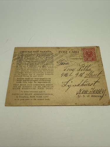 Rara cartolina american - american, relief