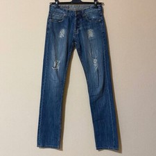 Ireland Pantaloni Ripped Jeans Strappati Blu Streetwear Casual Sportivo Y2K