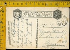 WW2 Guerra d' Africa Franchigia Posta Militare x San Bartolo Ravenna  k 202
