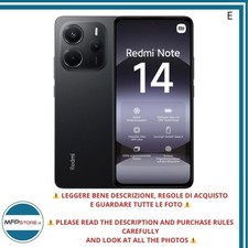 Smartphone Xiaomi Redmi Note 14 - 128GB , Nero, Dual SIM - TELEFONO TESTATO