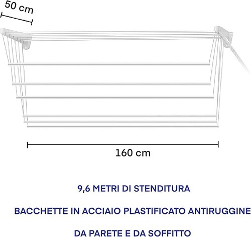 Stendibiancheria saliscendi - stendibiancheria,