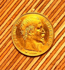 Moneta Oro 20 Franchi 1859