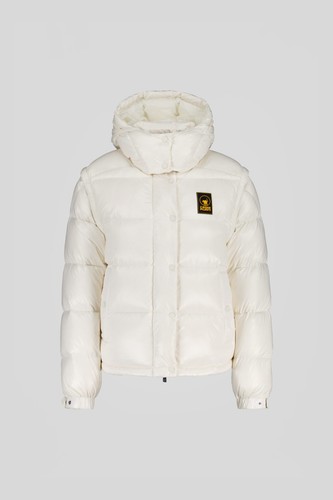 Piumino trapuntato bianco con