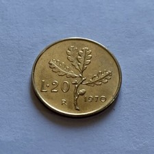 🇮🇹 Moneta 20 Lire 1970