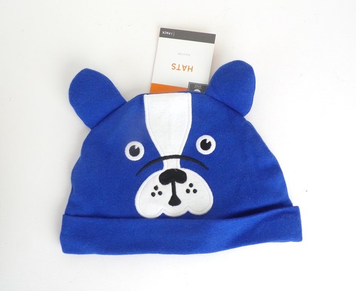Cappello neonato blu cane - blu,