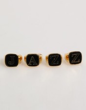 Dolce & Gabbana Color Oro Ottone Jazz Lettera Set 4 Pezzi Regolabile Uomo Ring