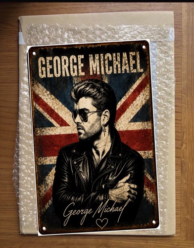 George michael metal sign - george,