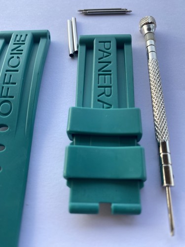 Cinturino gomma 24mm - verde,