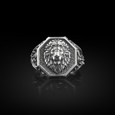 Anello con sigillo testa di