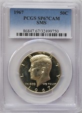 Kennedy mezzo dollaro 1967 SMS