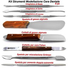 Dentale Cera Modellazione Coltello Alginato Spatola Miscelazione Intagliatori CE