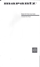 Marantz user manual manuale