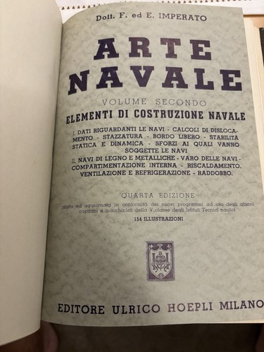 Arte navale hoepli - arte, imperato