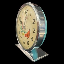 Sveglia Shanghai gallina animata vintage retro verde