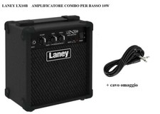 LANEY LX10B Amplificatore combo per BASSO ELETTRICO Potenza 10w RMS 1x5" + cavo