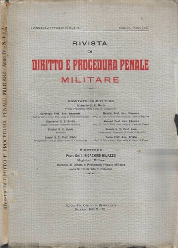 Rivista diritto procedura - di, e