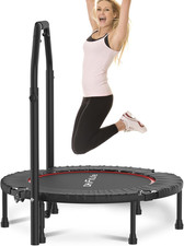 Trampolino Fitness Pieghevole per Interni Senza Installazione | Ø 102 Cm 40 Poll