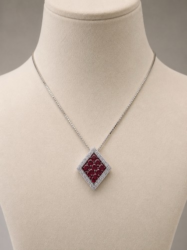 Collier oro bianco 18kt con - 18kt,