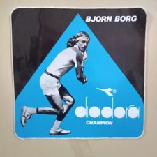 ADESIVO DIADORA CHAMPION BJORN BORG STICKER AUTOCOLLANT AUFKLEBER 80s ORIGINAL