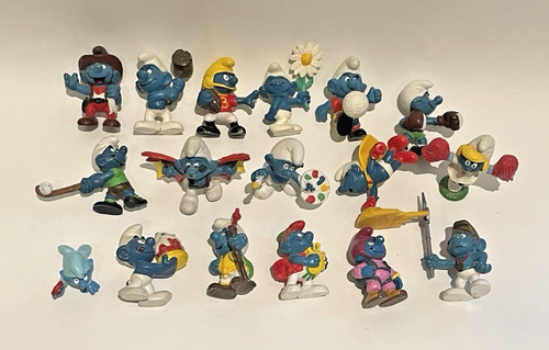 Lotto figurine puffi - 17,