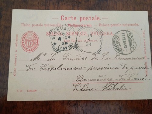 Cartolina viaggiata ginevra - viaggiata,