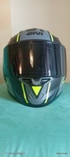 Casco integrale moto Givi 50.6 Nero Grigio Giallo fluo