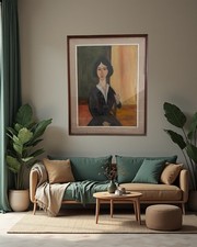 quadri moderni Donna In nero 77 X 96.5