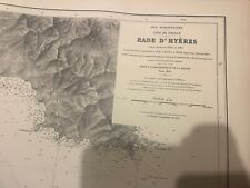 Antica Carta Nautica Hyeres Porquerolles 1896