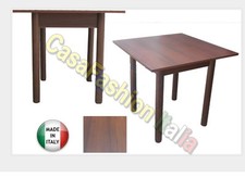 TAVOLO LEGNO 80X80 NOCE PIEDI
