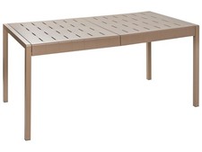 Tavolo da giardino in metallo alluminio 6 posti resistente alle intemperie Patio