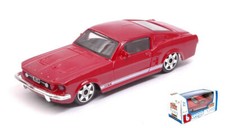 MODELLINO AUTO STATICO BURAGO FORD MUSTANG GT 1964 ROSSO MODELLISMO SCALA 1:43