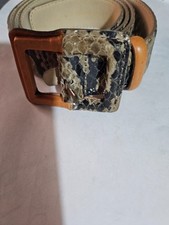 Cintura vintage in vera pelle pitone