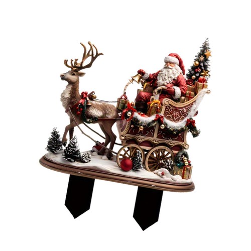 Renna babbo natale slitta - renna,