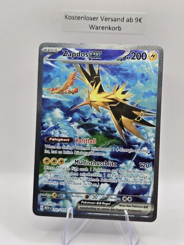 Carta pokémon zapdos - pokémon, ex