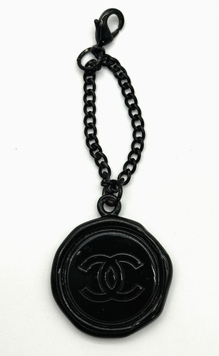 Portachiavi chanel nero - nero, cc