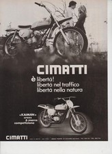advertising Pubblicità-MOTO CIMATTI KAIMAN  50 1971 MOTOITALIANE MOTOCROSS EPOCA