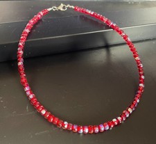 Collana tennis swarovski rosso