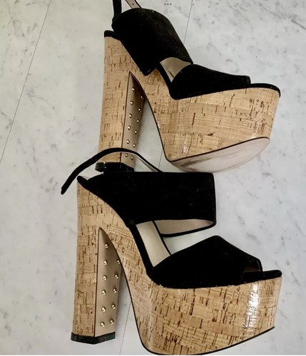 Zara sandalo con tacco plateau