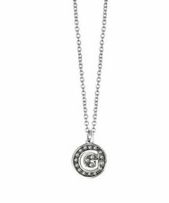 Collana Guess Donna Targhetta In Acciaio Con Cristalli Swarovski Original Neri