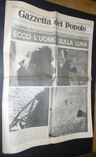LA GAZZETTA DEL POPOLO N°203 DEL 30 LUGLIO 1969 SBARCO SULLA LUNA