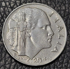 1940 Italy 20 Centesimi Coin