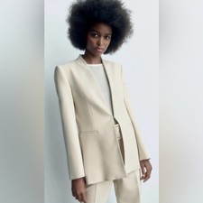 Giacca tuta donna Zara panna