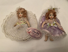 Set n.2 Bambole Bianco Viola