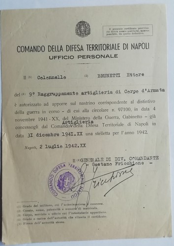 Diploma comando difesa - diploma,