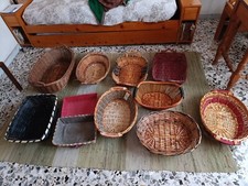 Set di 11 ceste in bambù di varie misure