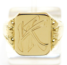 Anello uomo sigillo 8 kt oro